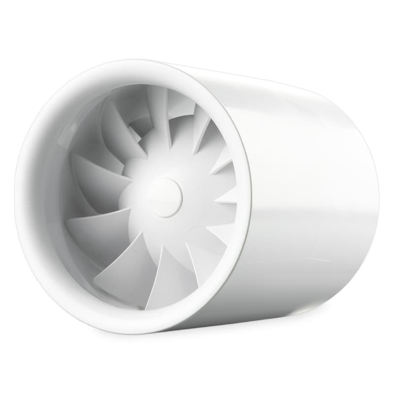 Domový ventilátor s dobehom a guľ. ložiskom, o100mm, 100m3/h, 230V