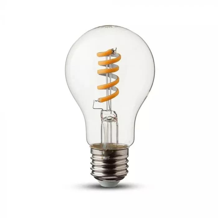 Žiarovka LED Filament Clear E27 4W, 3000K, 300lm, A60, VT-2164 (V-TAC)