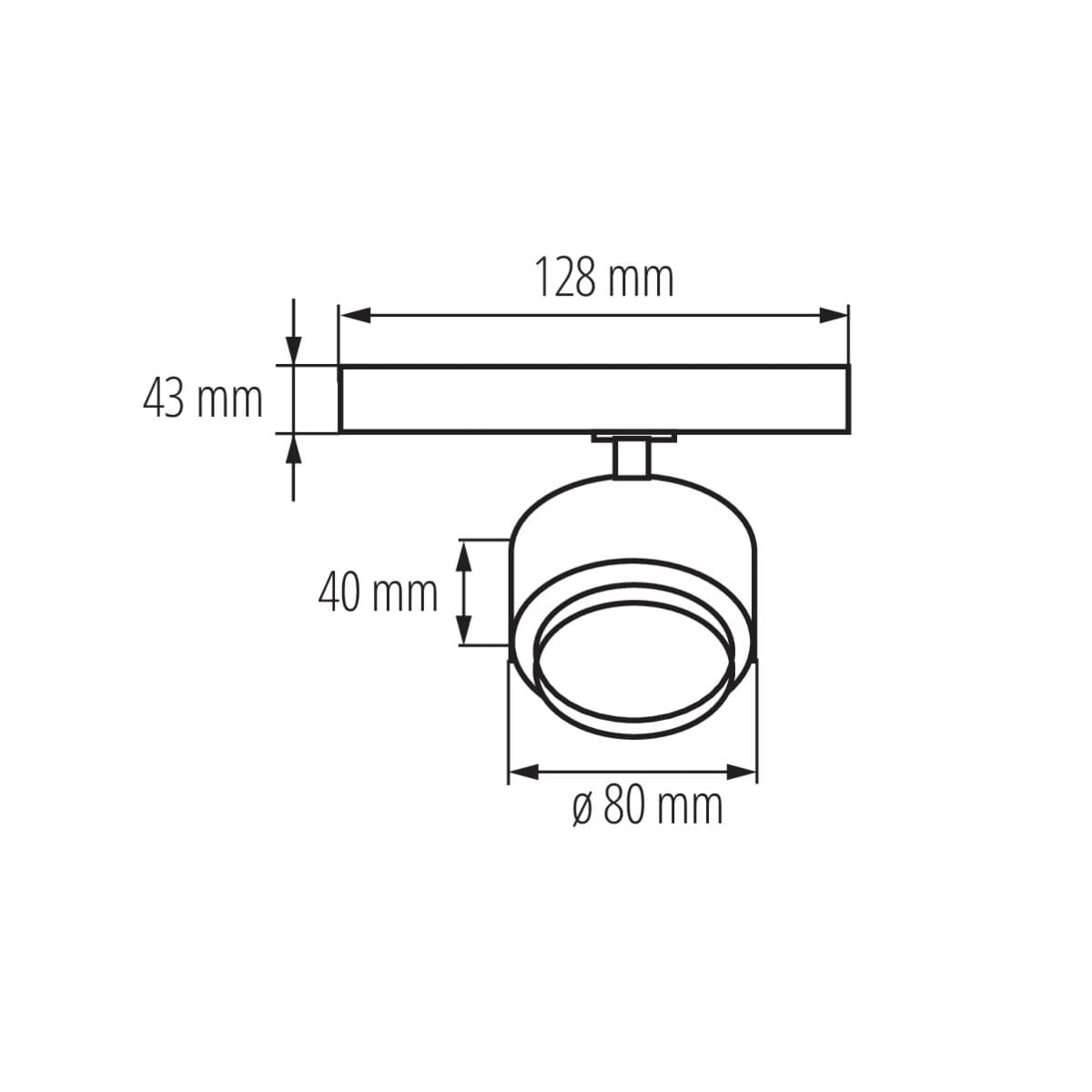 BTLW 18W-930-W Svietidlo do lišty TEAR N