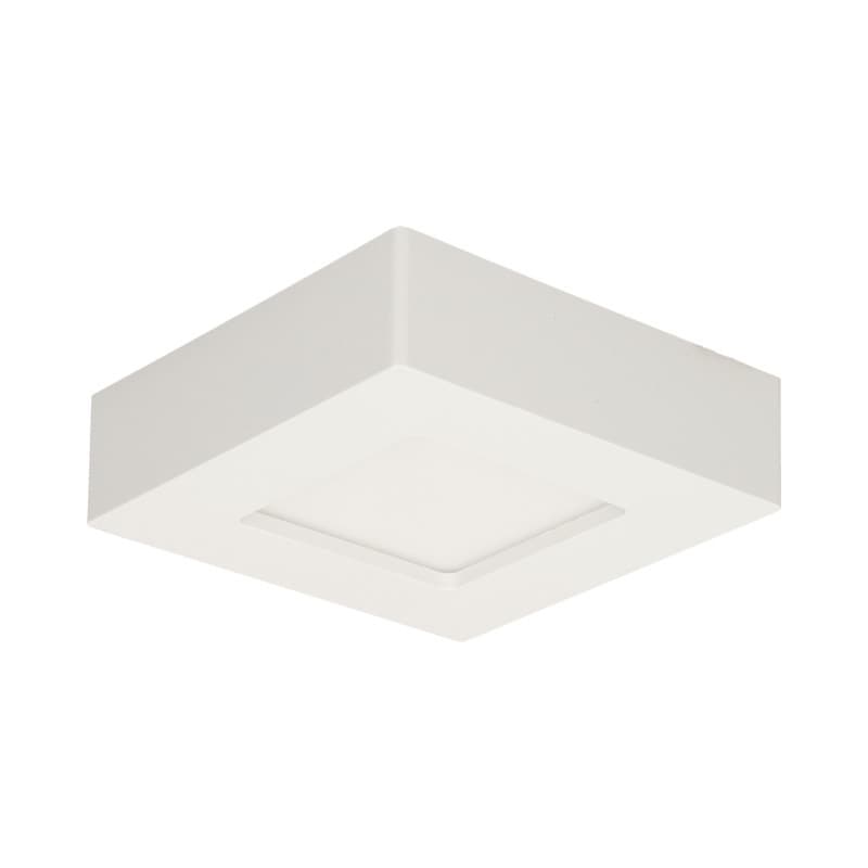 LETI LED 9W, downlight, surface mounted, square, 540lm, 4000K, white, integrated LED power