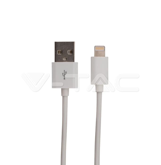 USB Kábel Lightning s MFI 1,5m, biely VT-5552 (V-TAC)