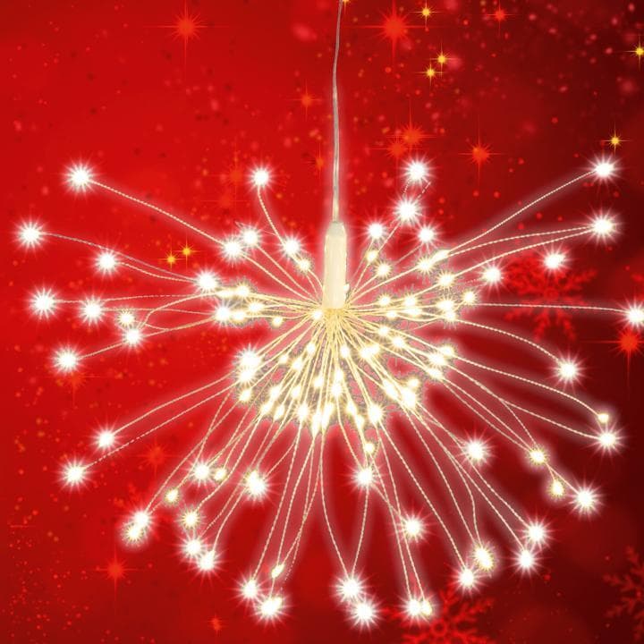 Micro LED fireworks dekorácia, 8 pr.