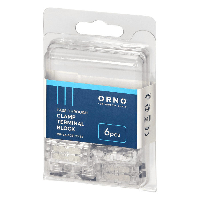 2-drôtová svorka spojovacia spojka, obojstranná; pre drôt 0,75-4 mm2; I250V/32A; 6ks blst