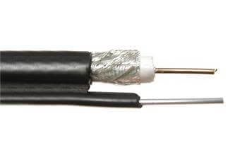 Kábel koaxiál S 6TSVM/BK 75 ohm závesný Cu