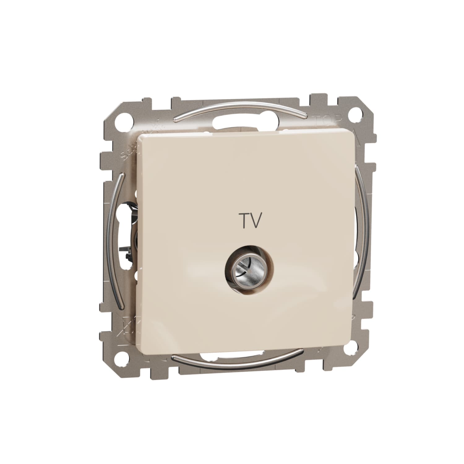 TV zásuvka koncová 4dB, Béžová, Sedna Design (Schneider)