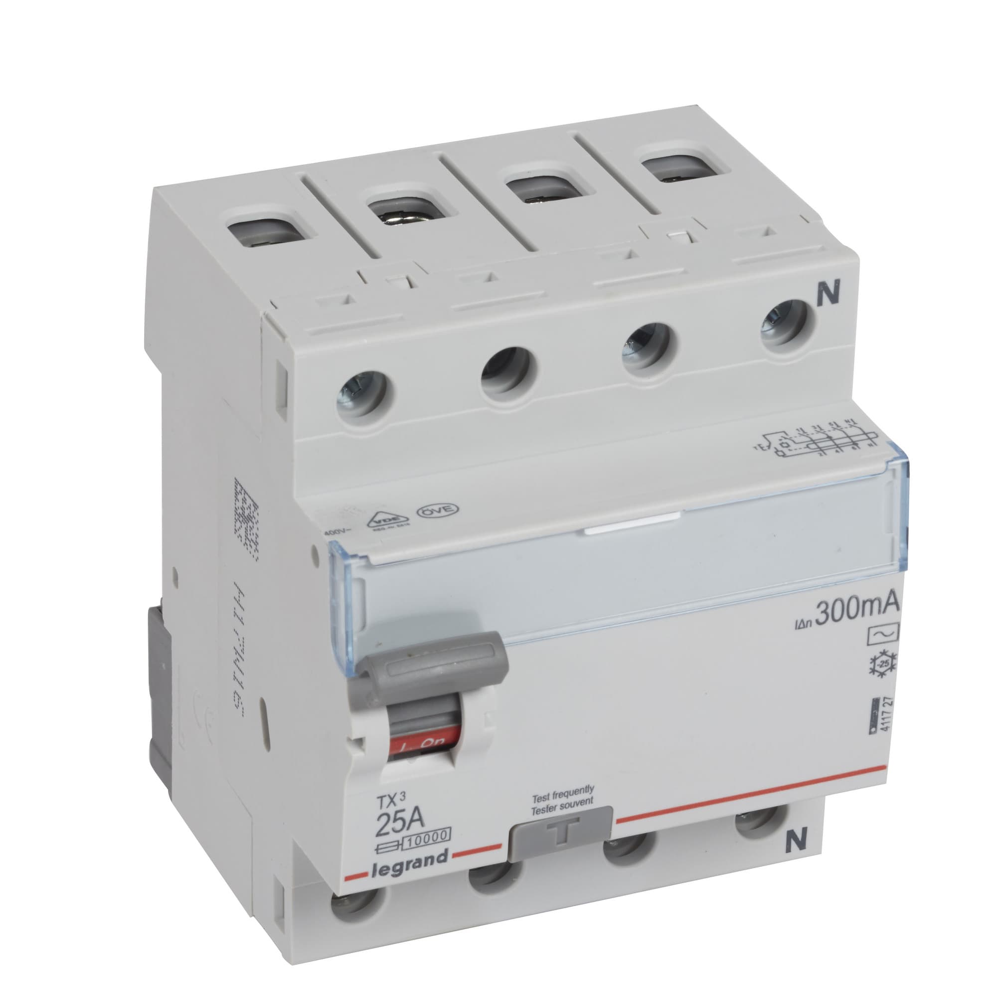 Prúdový chránič TX3 4P 25A 300mA AC