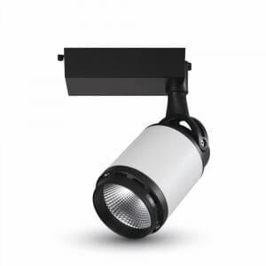 Bodové LED lištové svietidlo 4CORE 10W, 6000K, 800lm, biela/čiernaVT-4512 (V-TAC)