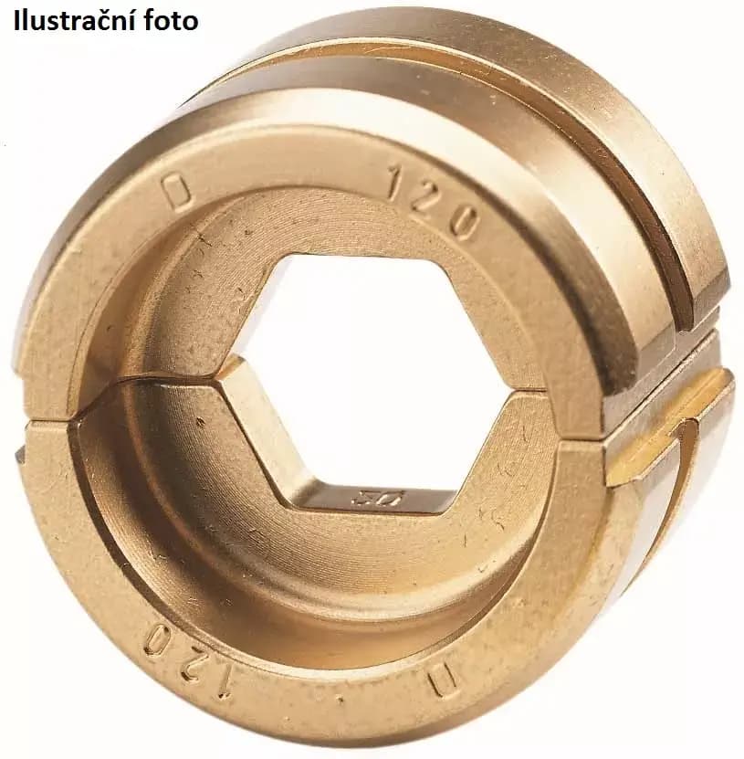 Lisovací čelisti na Cu oka a spojky 25 mm2 (1 pár)