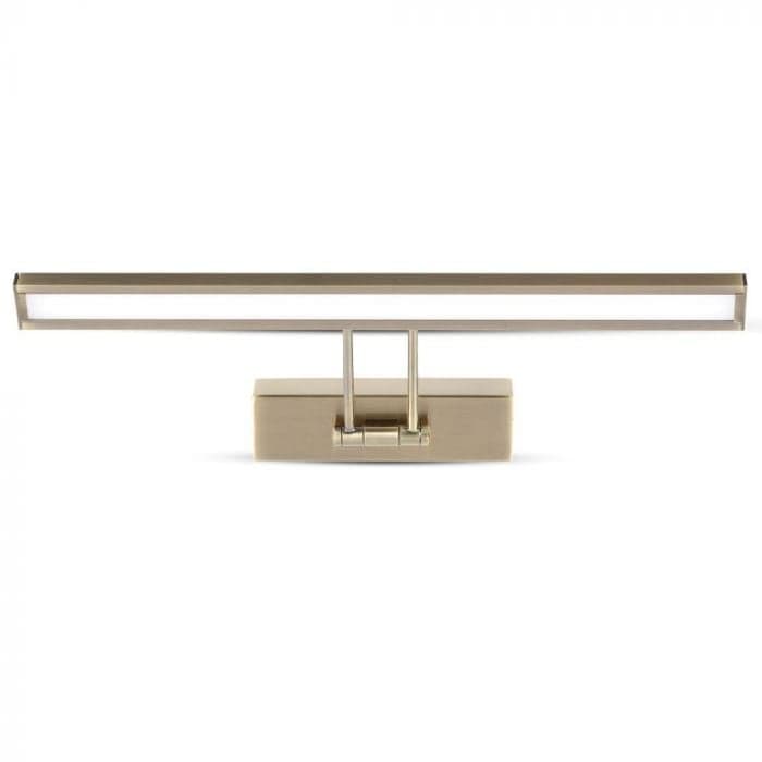 Kúpeľnové zkradlové LED svietidlo 8W, 4000K, 600lm, 45cm, zlaté VT-7009 (V-TAC)