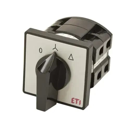 Vačkový spínač hviezda/trojuholník 4-pólový 25A, CS 25 12 U (ETI)