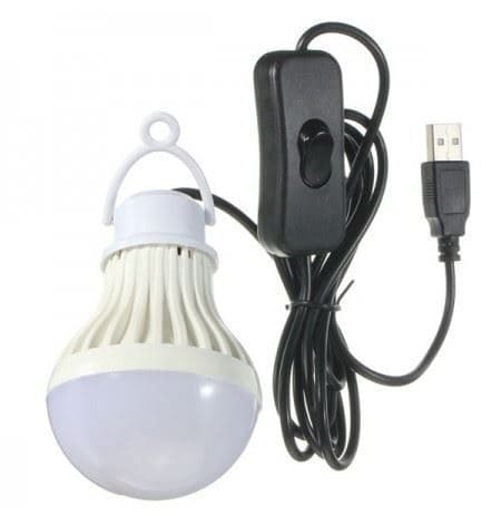 Svietidlo LED prenosné 5W kemping USB (HDX)