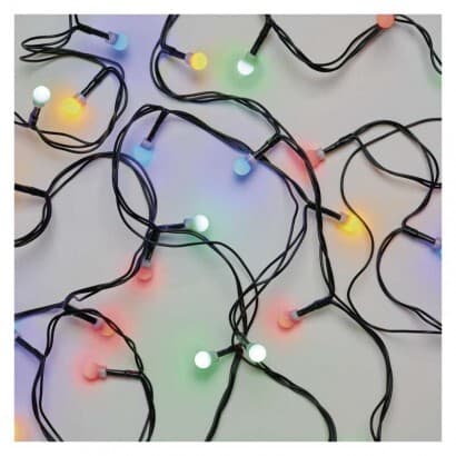 LED vianočná cherry reťaz – guličky, 8 m, vonkajšia aj vnútorná, multicolor, programy (EMO