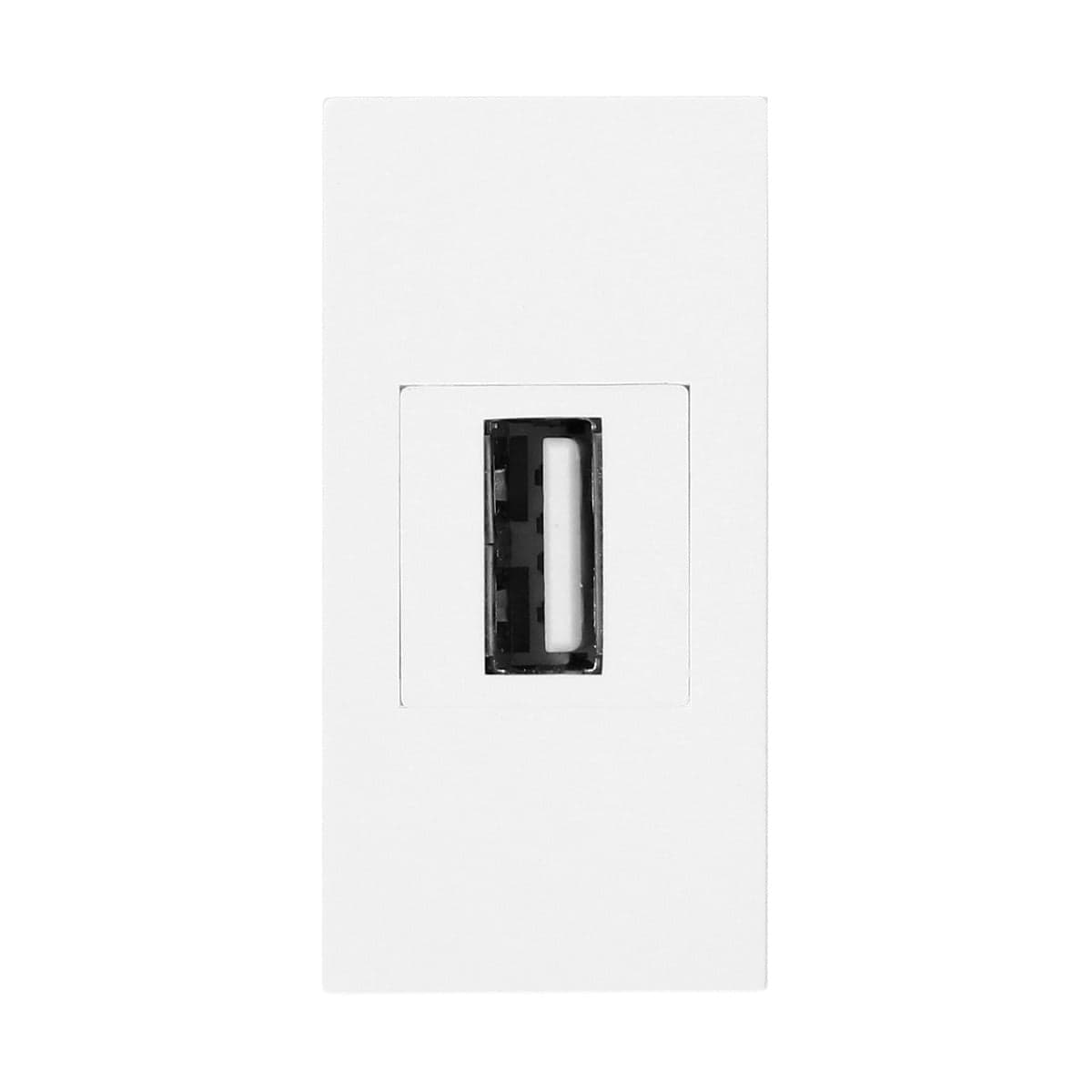 Modul NOEN - 1xUSB dátový obojstranný polmodul biely (ORNO)