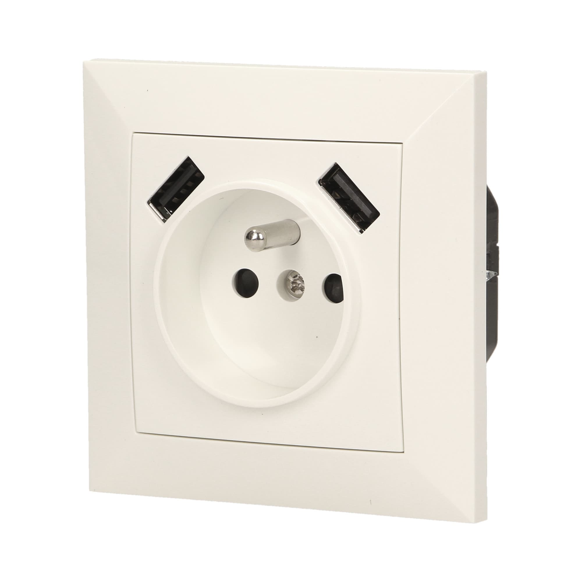 Electric socket with USB charger