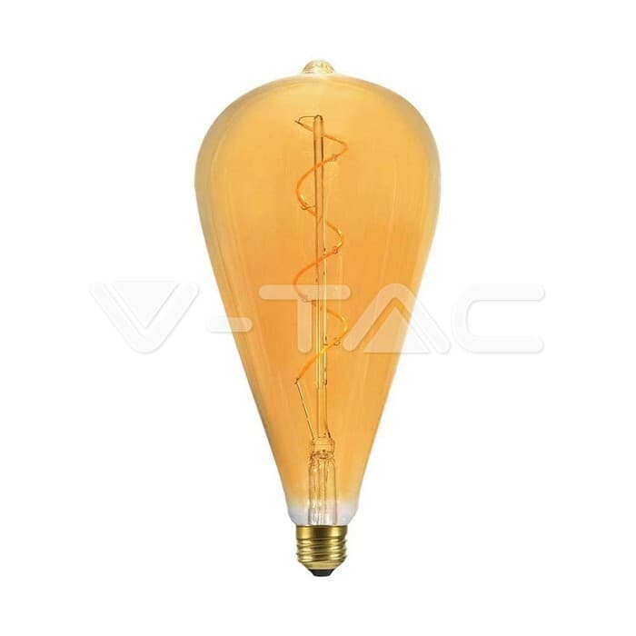 LED žiarovka - 4W vlákno špirála ST120 2700K jantárové sklo VT-2273 (V-TAC)