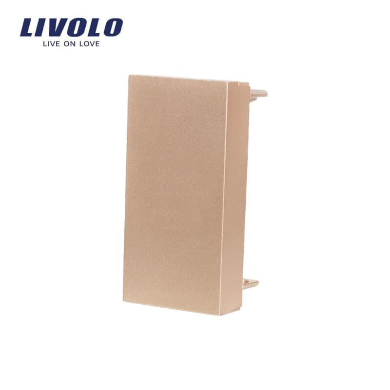 Záslepka , polmodul, zlatá (LIVOLO)