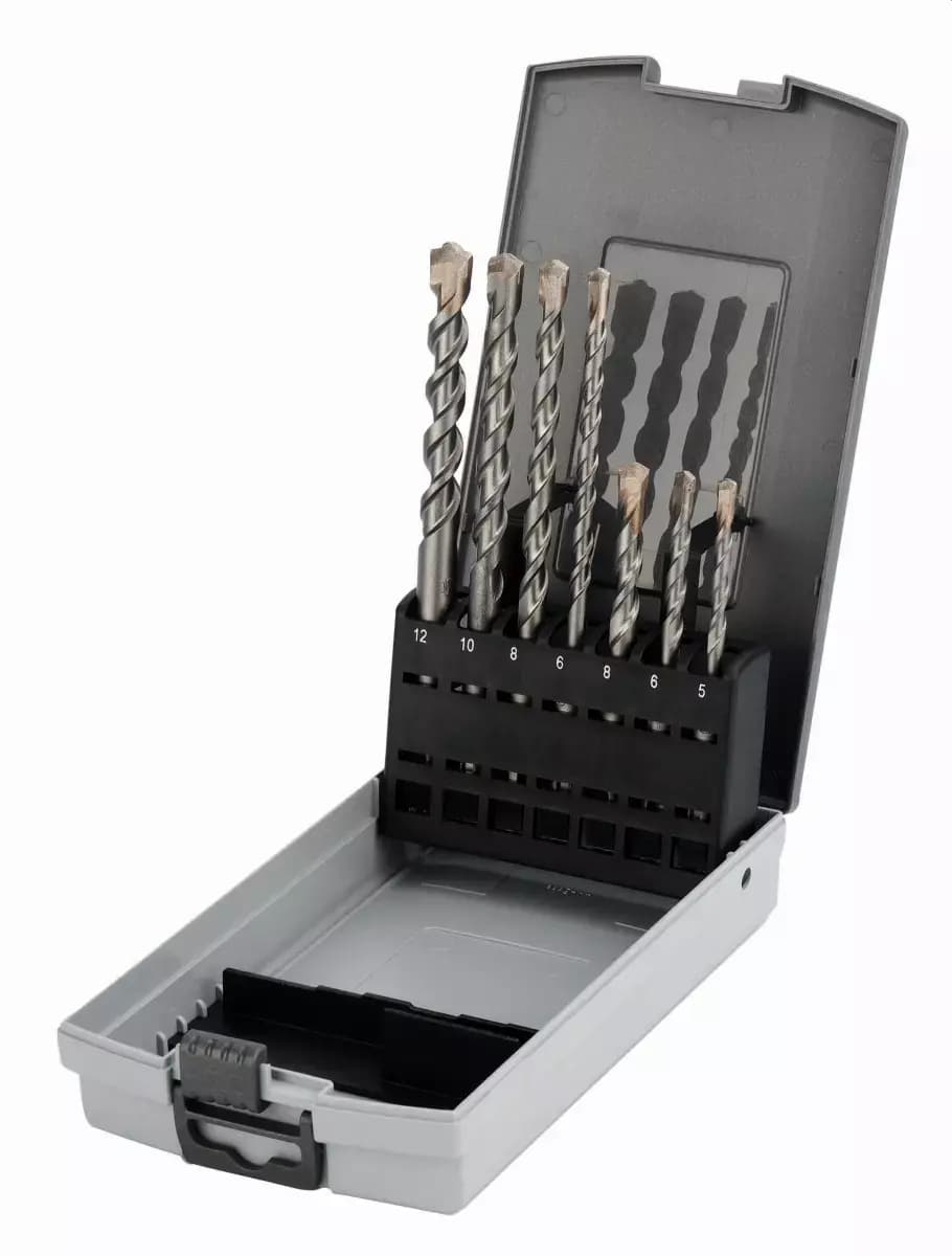 Sada příklepových vrtáků SDS Plus o 5 - 12 mm (7 ks)
