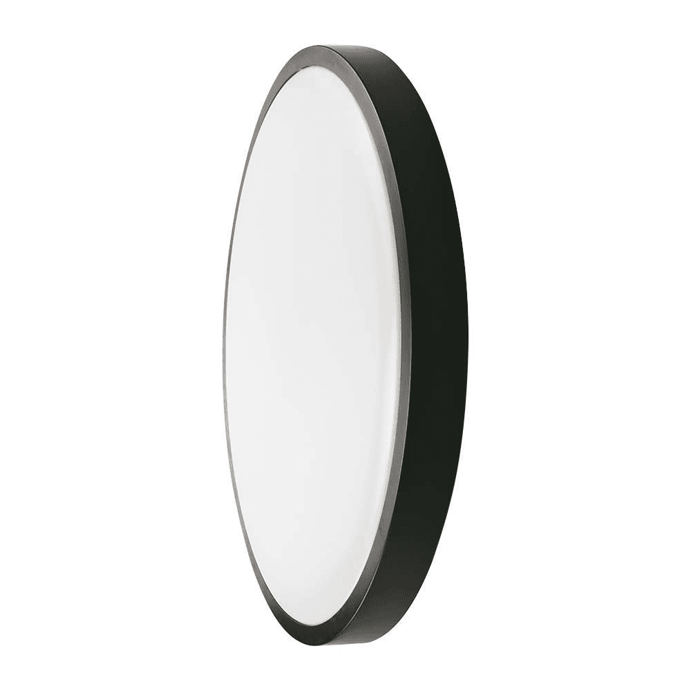 Stropné LED svietidlo 30W 4000K IP44 3000lm čierne okrúhle senzor diaľ.ovl. VT-8630-B