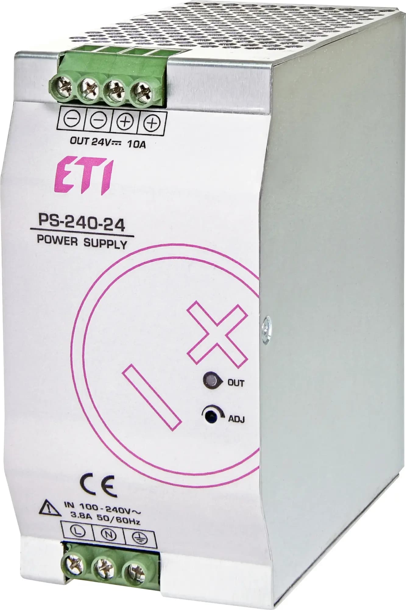 Napájací zdroj PS-240-24 na DIN 24V DC 240W (ETI)