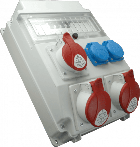 Rozvodnica 11M 16A+2x32A/400V/4P+2x250V FA 8M istená IP54 - ROS 11/I-53 (SEZ DK)