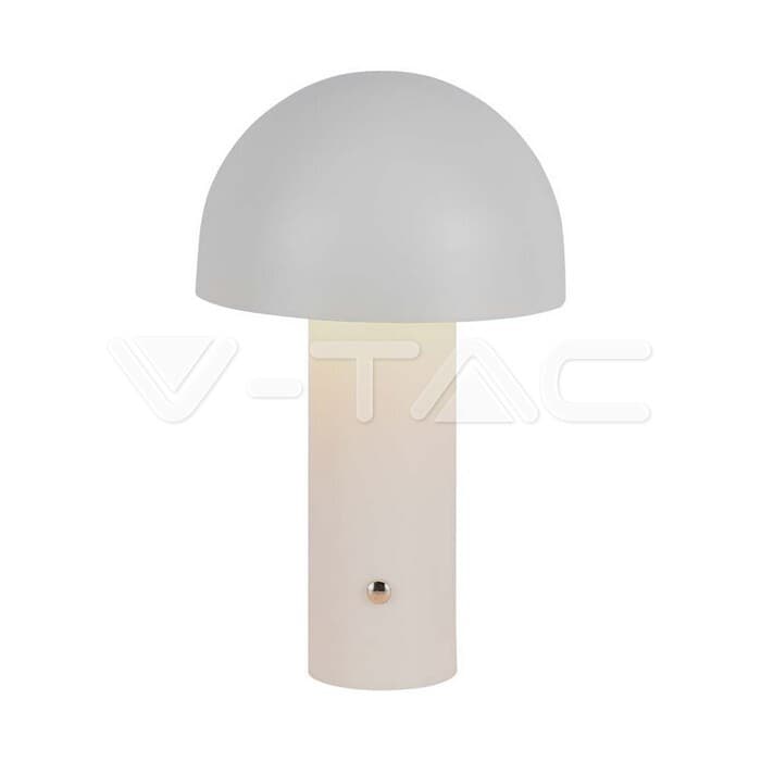 LED stolová lampa 1800mAH Batéria 150*250 3V1 Biela VT-1047 (V-TAC)