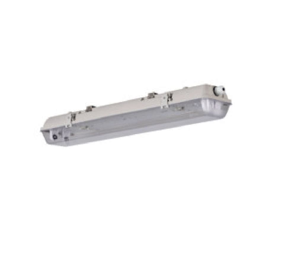 Svietidlo G13 2x18W, IP65, sivá, KTS-T, 655x95, DICHT N-218/PS (Kanlux)