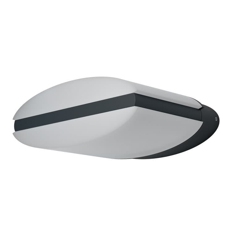 Svietidlo LED 13W, 3000K, 890lm, IP44, 120°, Al-čierna, ENDURA STYLE ELLIPSE DG (OSRAM)
