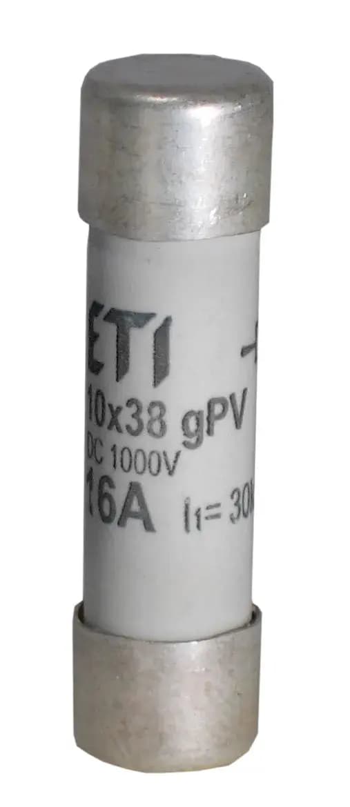 Valcová poistka špeciálna CH10x38 8A gPV 1000V DC 10kA (ETI)