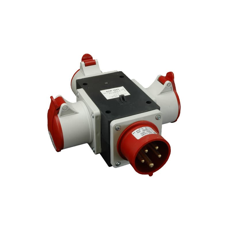Socket splitters 3-phase energy WEJ1X32A/5P, WYJ3X32A/5P, IP44