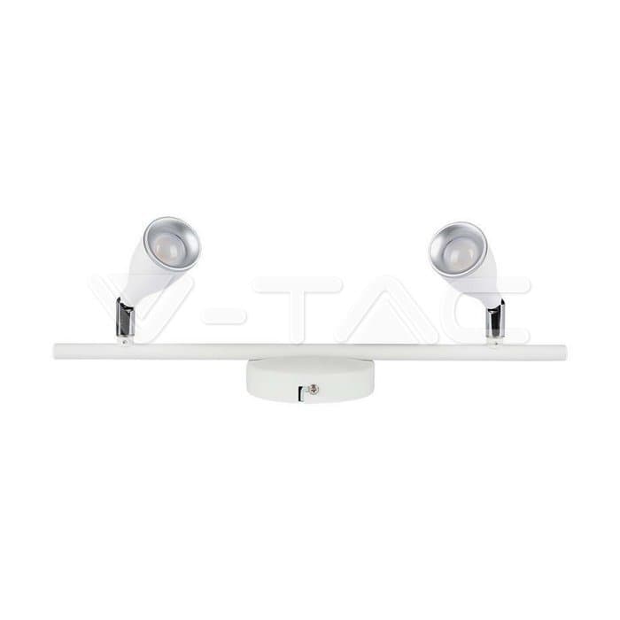 Stropné bodové svietidlo 2x4,5W, 3000K, 720lm, biele VT-810 (V-TAC)