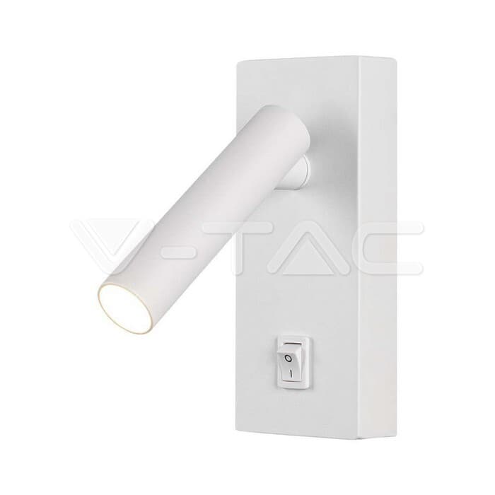 Nástenné LED bodové svetlo 2W štvorcové 4000K biele VT-402 (V-TAC)