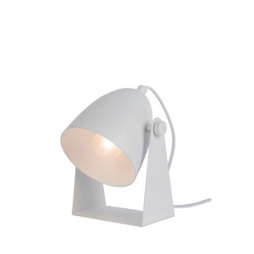 LUCIDE CHAGO Table Lamp E14 13x15x19cm White, stolní lampa (Fulgur)