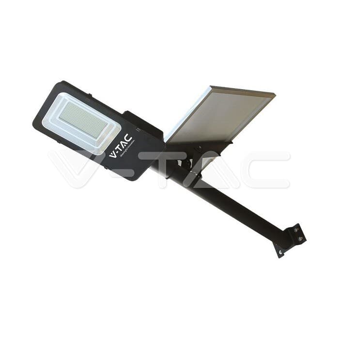 Pouličné LED svietidlo solárne HYBRID 50W, 6500K, 4000lm, 50000mAh VT-ST201 (V-TAC)
