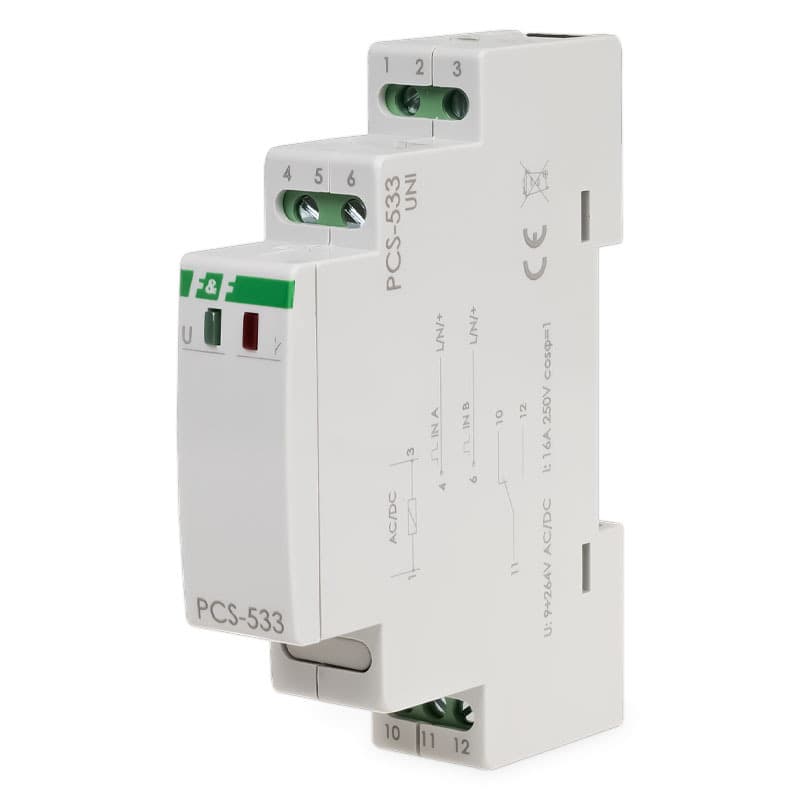 Programovateľné bezdrôtové časové relé (NFC), 9-264V, 16A, 1x NO/NC