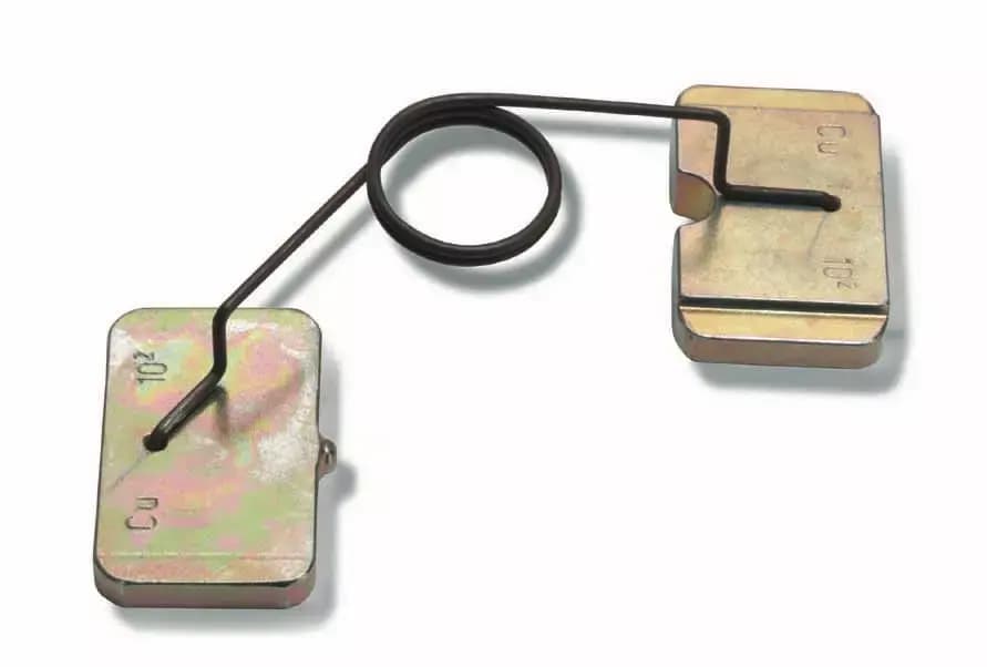 Lisovací čelisti na Cu oka a kolíky DIN 10 mm2 (1 pár)
