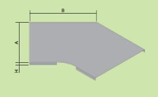 Veko oblúku 45° 45X125, s (kat.zn.-NVO 45X125),bal. 1 ks (KOPOS)
