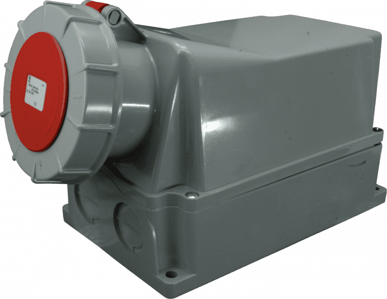 Zásuvka nástenná 125A/400V/4P IP67 - IZGN 12543 /144-6/ (SEZ DK)