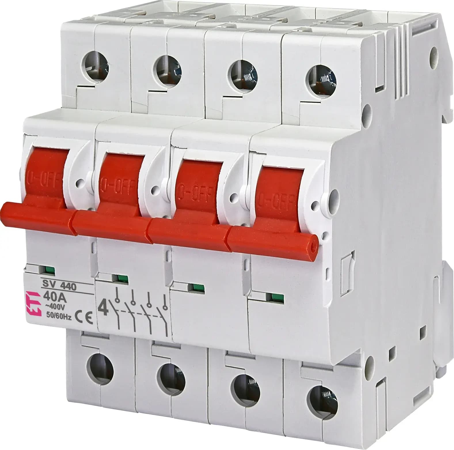 Spínač modulárny 4-pólový 40A/400V, SV 440 (ETI)
