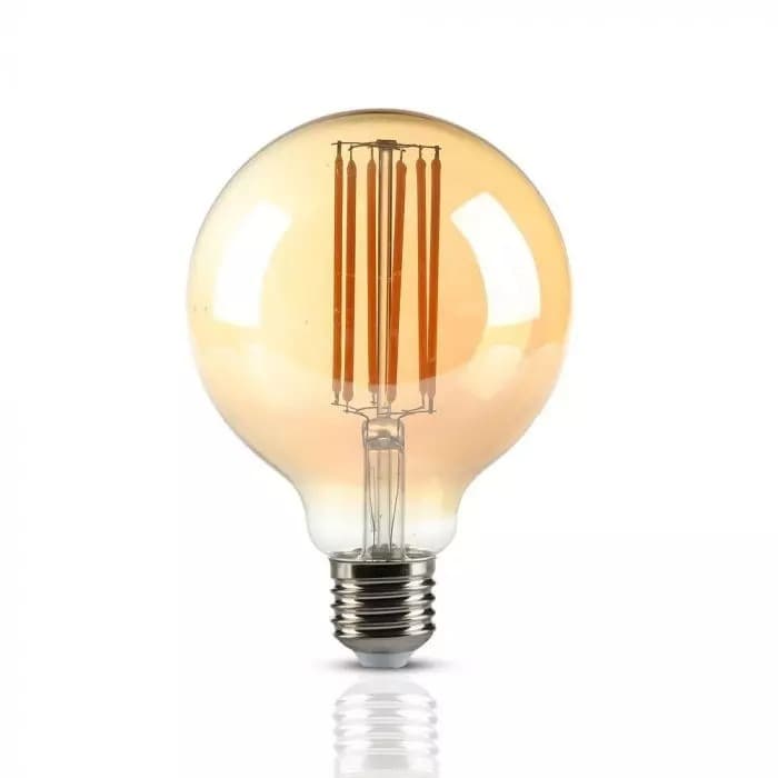 Žiarovka LED Filament E27 7W, 2200K, 700lm, G95 VT-2027 (V-TAC)