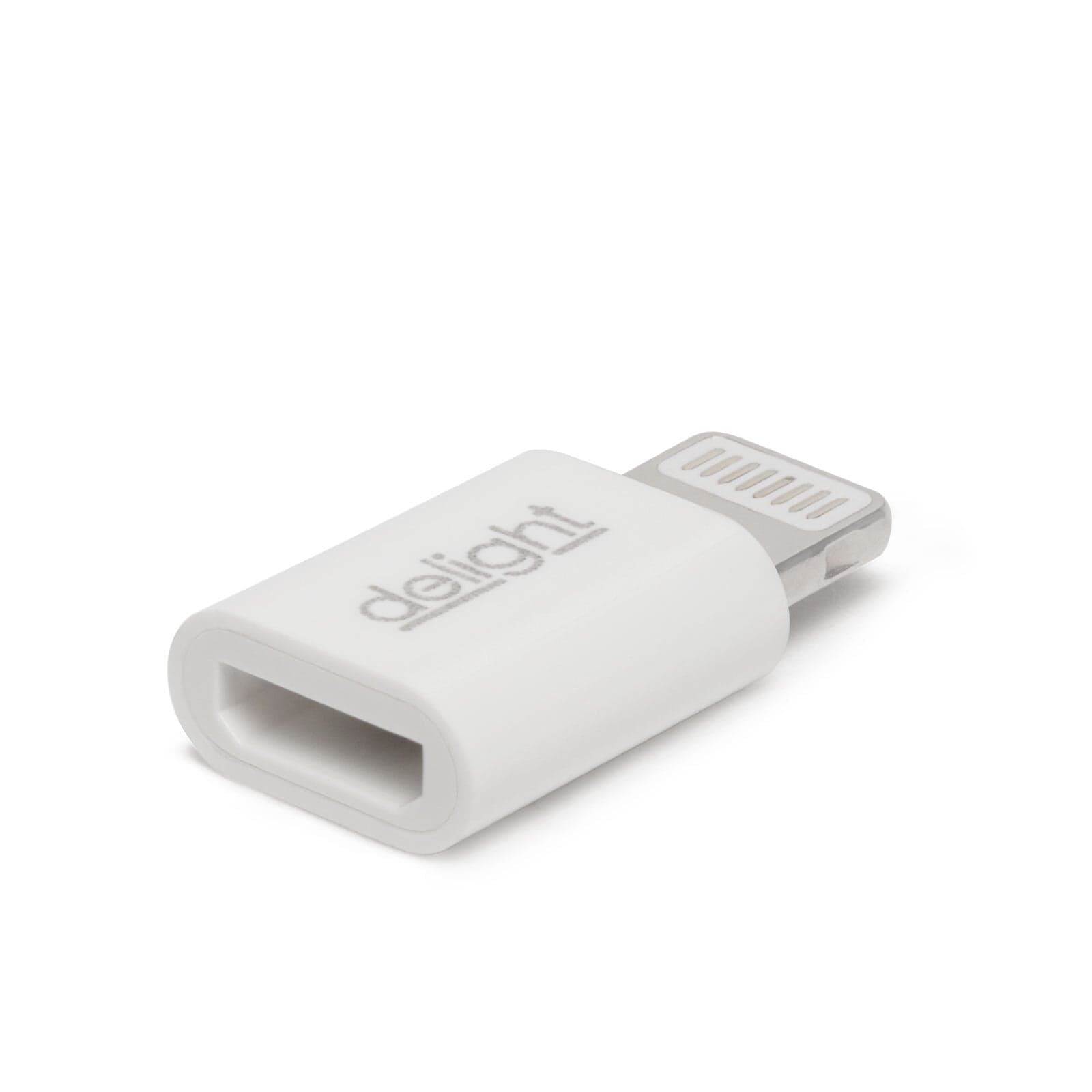 Adaptér z lightning (mobil) na microUSB (kábel) biely(Globiz)