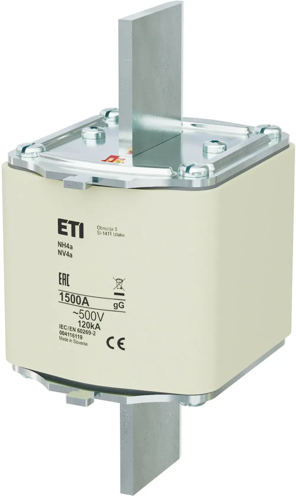 Nožová poistka NV/NH 4a 1500A gL/gG 500V (ETI)