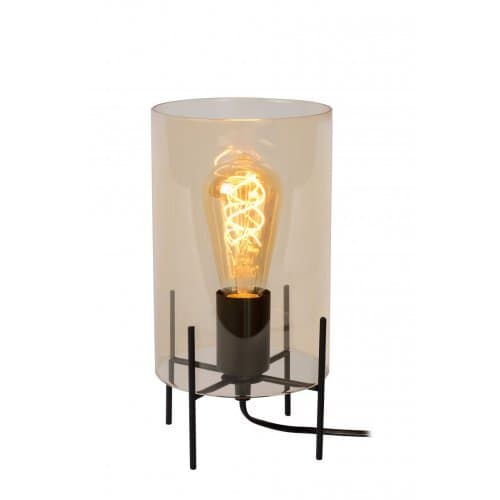 LUCIDE STEFFIE Table lamp E27/40W H27cm Amber, stolní lampa (Fulgur)