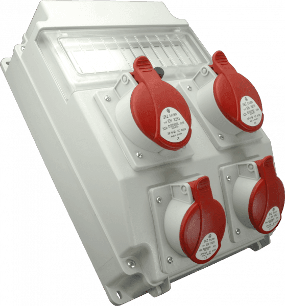 Rozvodnica 11M 4x16A/400V/5P možnosť istenia IP54 - ROS 11/x-03 (SEZ DK)