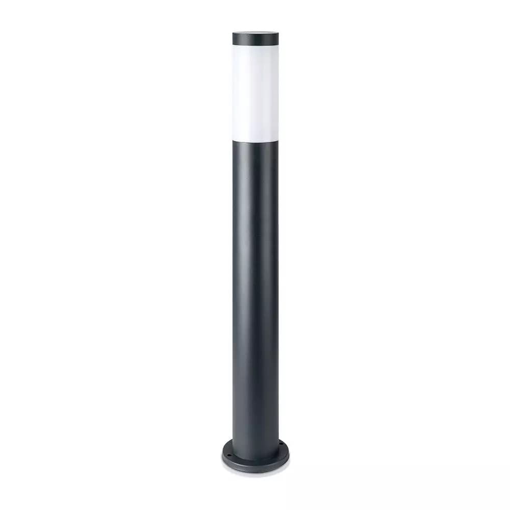 Záhradné stĺpikové svietidlo E27 IP44, 80cm, sivé VT-838 (V-TAC)