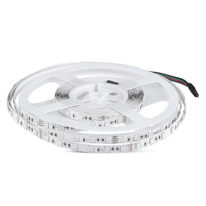 Pásik LED 24V 7W RGB 830lm 5m 60 LED/m VT-5050 (V-TAC)
