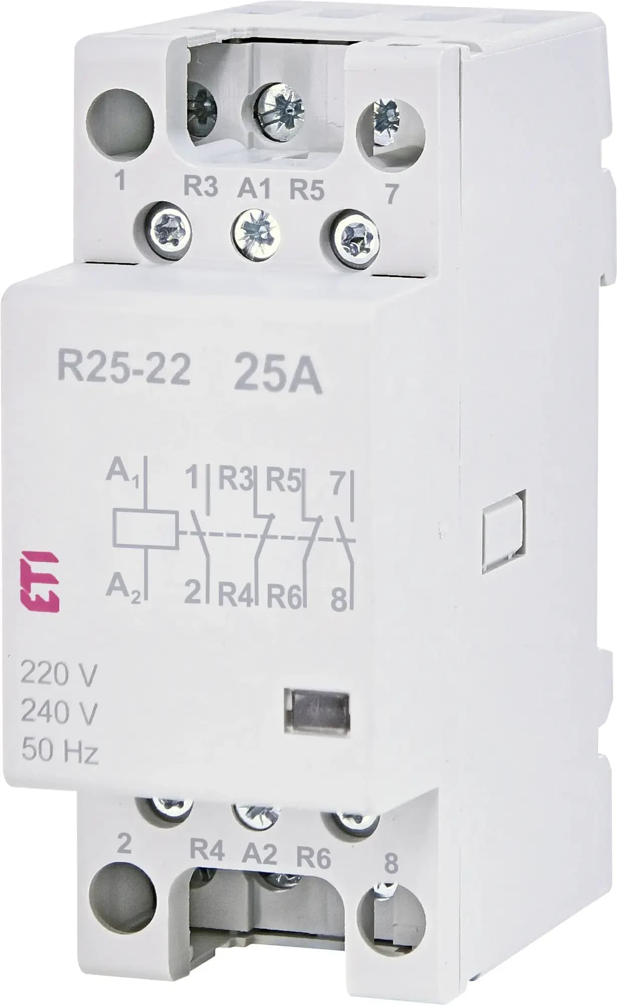 Stýkač modulárny R 25-22 230V AC 2NO+2NC (ETI)