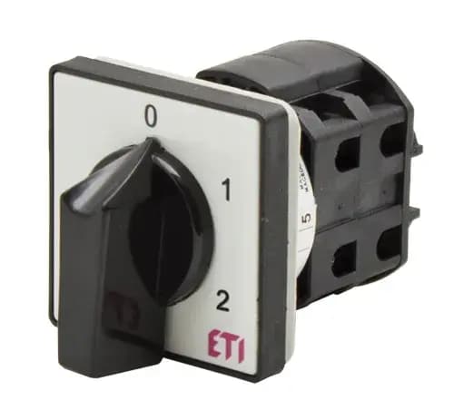 Vačkový spínač 3-pólový 32A "0-1-2", CS 32 135 U (ETI)
