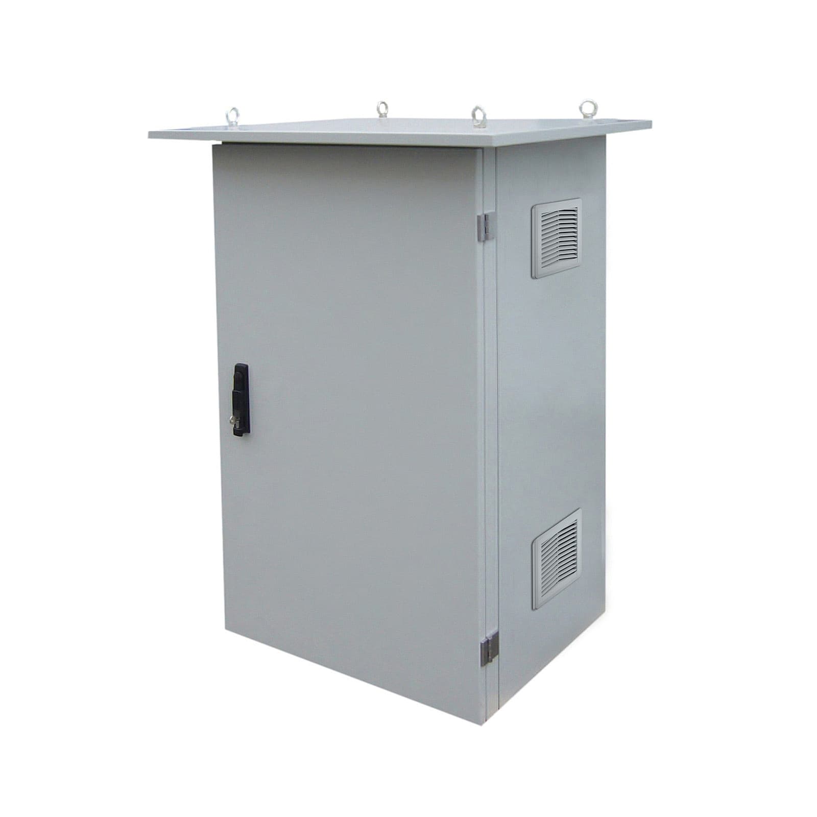 Rozvaděč termoizolovaný LC-07, 15U 700x400, RAL 7035 s vent. pravá bočnice LC-07-15U-74-25