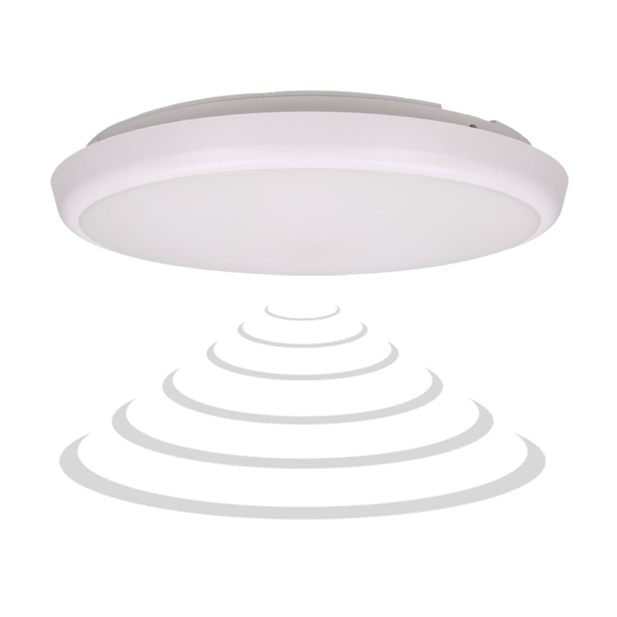 Stropné LED svietidlo CERS s mikrovlnným senzorom 22W, 4000K, 2000lm, IP54 biele (ORNO)