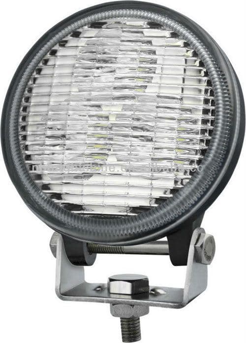 Svietidlo LED 9W, 3000K, 690lm, lP67, 10-30V, 120°, Al-čierna, rozptylné skl. prac. (HDX)